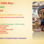 Thur 2nd Oct – Vijayathasami (Navarathri Day 10)